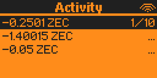 ZFlip screen: activity