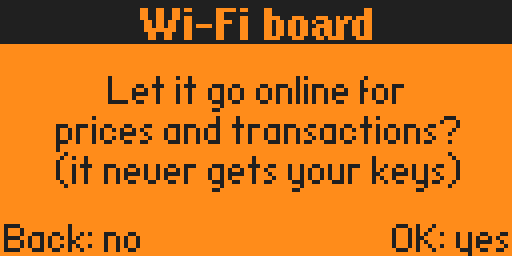 ZFlip screen: wifi-prompt