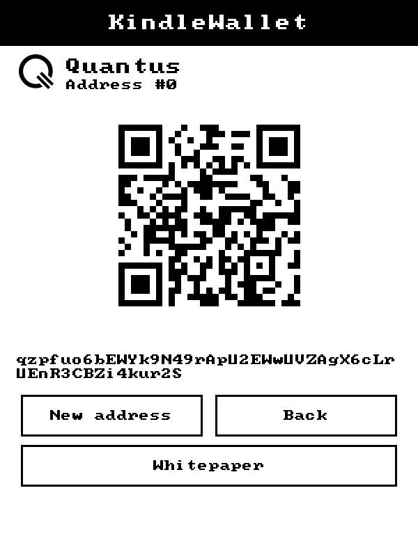 KindleWallet screen: qtc